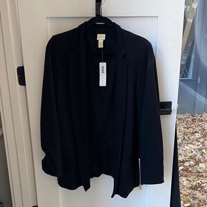 Chico's Black Women's Blazer with Gold Accents